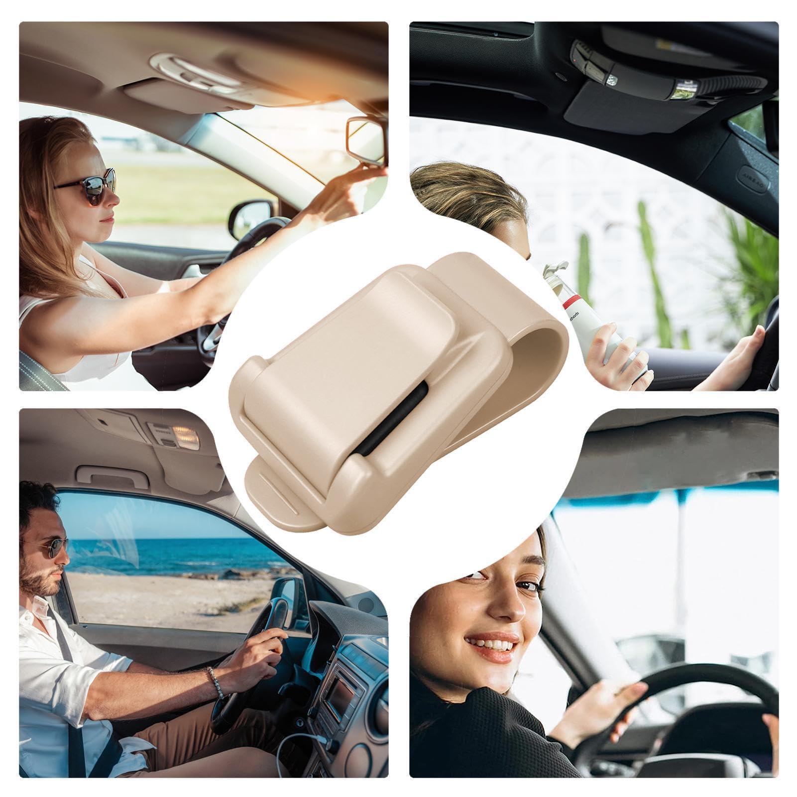 Supporto per occhiali da sole per visiera auto, supporto per occhiali da sole per visiera auto | Clip per occhiali da sole,Clip per biglietti di moda, supporto per occhiali da solei