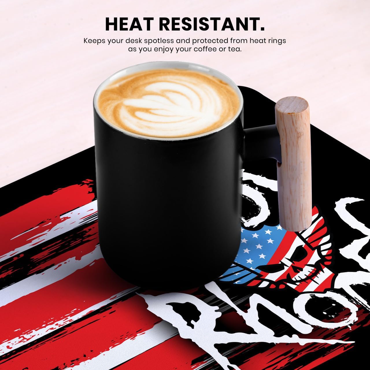 Head Case Designs Officially Licensed WWE Flag and Signature Cody Rhodes 23.62 x 11.81 x 0.12 inches (600 x 300 mm) - L Gaming Office Desk PC Keyboard Mouse Mat Pad - Image 6