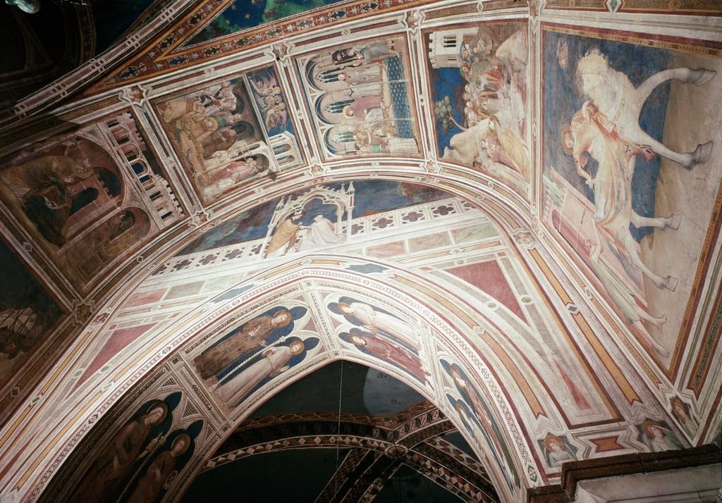 Peinture de Simone Martini affiche toile église salon tableau de maître 60x90cm - 5