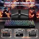 ATTACK SHARK X82PRO HE 75% Wireless Rapid Trigger Gaming Keyboard, Hall Effect Magnetic Switch Keyboard with 0.01mm RT Adjustable Actuation, 8Khz Polling Rate, Hot-Swap, RGB, for PC Gamer (Black) - 6