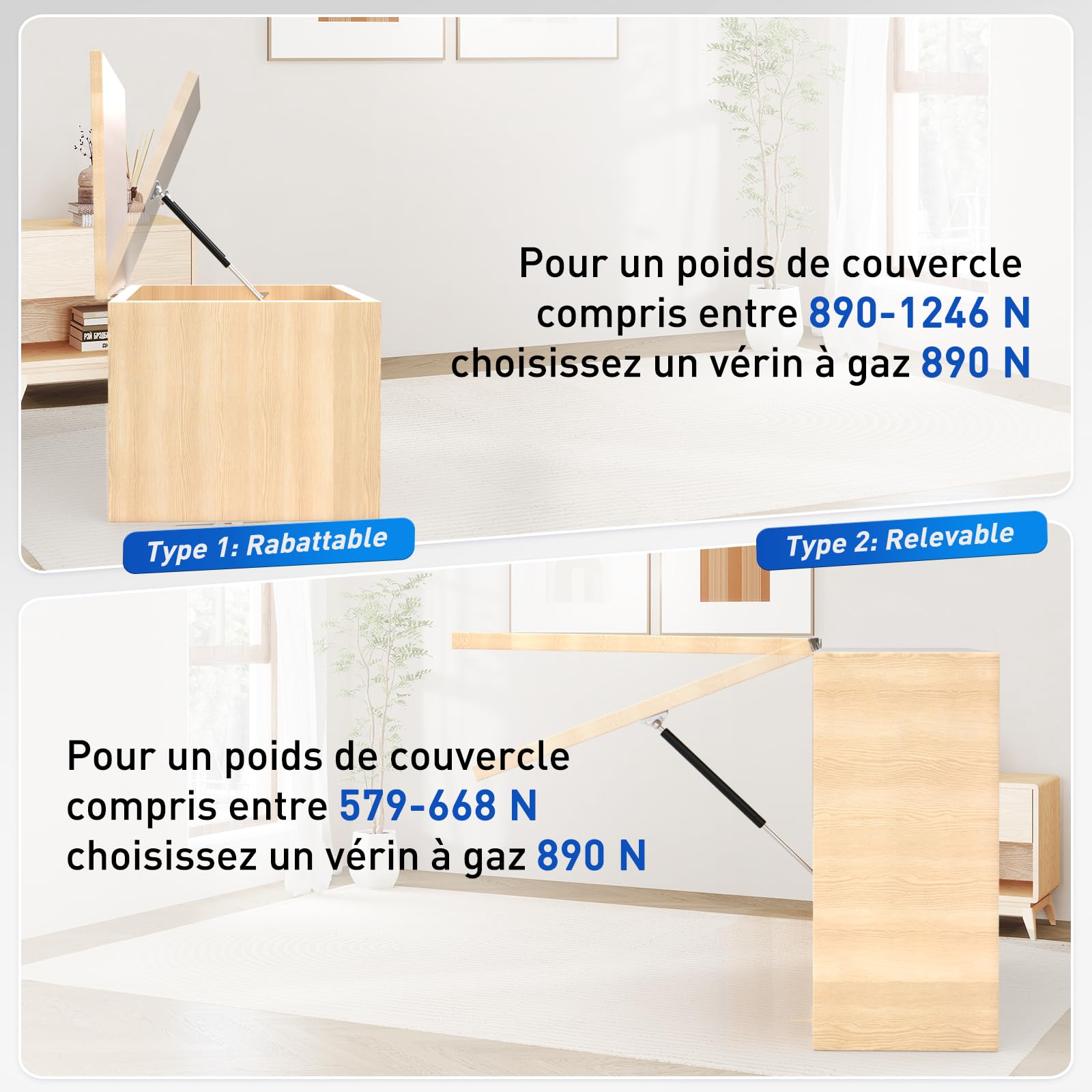 ARANA 711 mm, 890 N, 91 kg, molla a gas, 71 cm, supporto idraulico per armadio, porta, soffitta, roulotte, mobili, applicazioni creative, fai da te, 2 pezzi