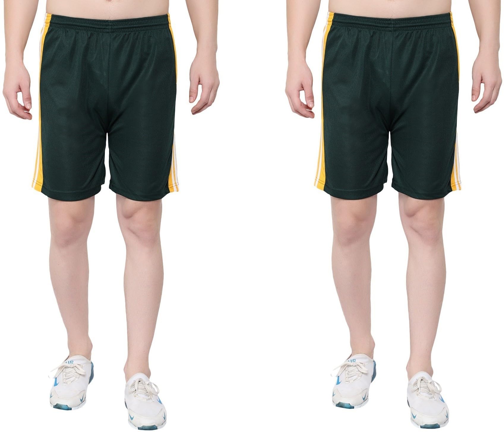 Solid Men Multicolor Regular Shorts S-JAL_725-Green-Green-picture-36