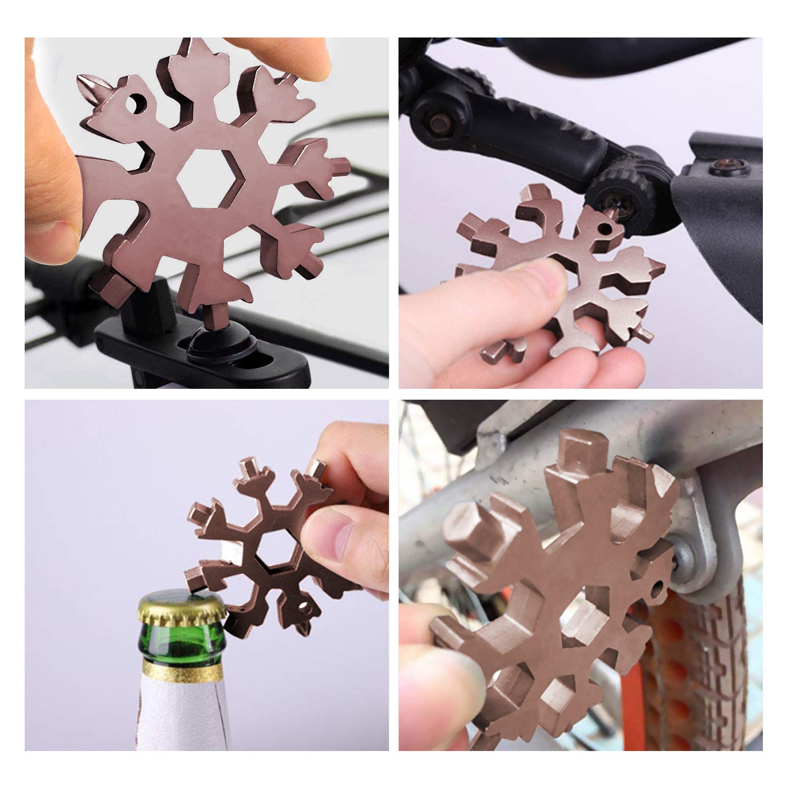18-in-1 fiocco di neve multi-strumento in acciaio inox fiocco di neve