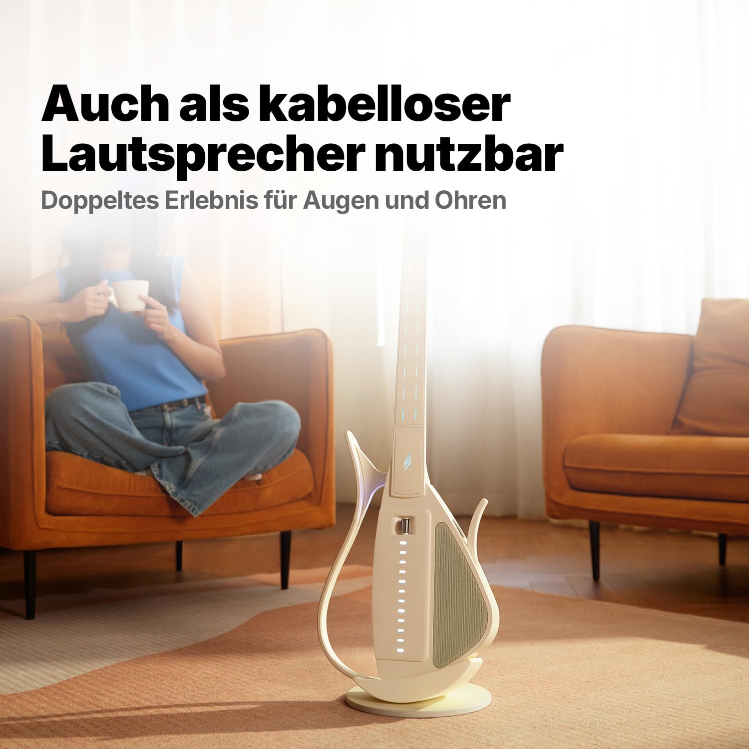 CYBER-G Enya Gitarre Intelligenter Wiederaufladbarer Gitarrenständer(Ohne Ladekabel)