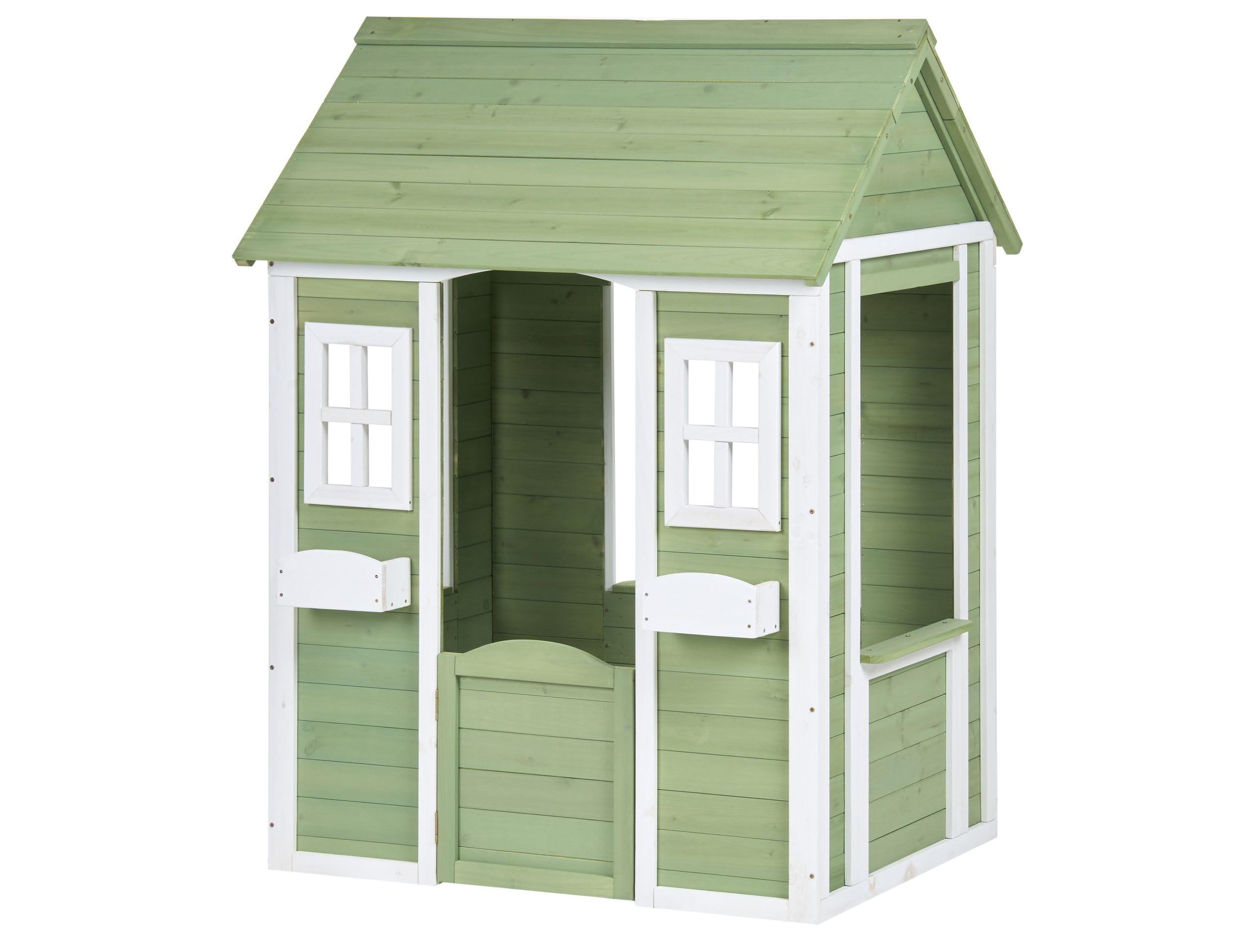 Casita de jardín casa de Juegos Infantil de Madera Verde Sauris