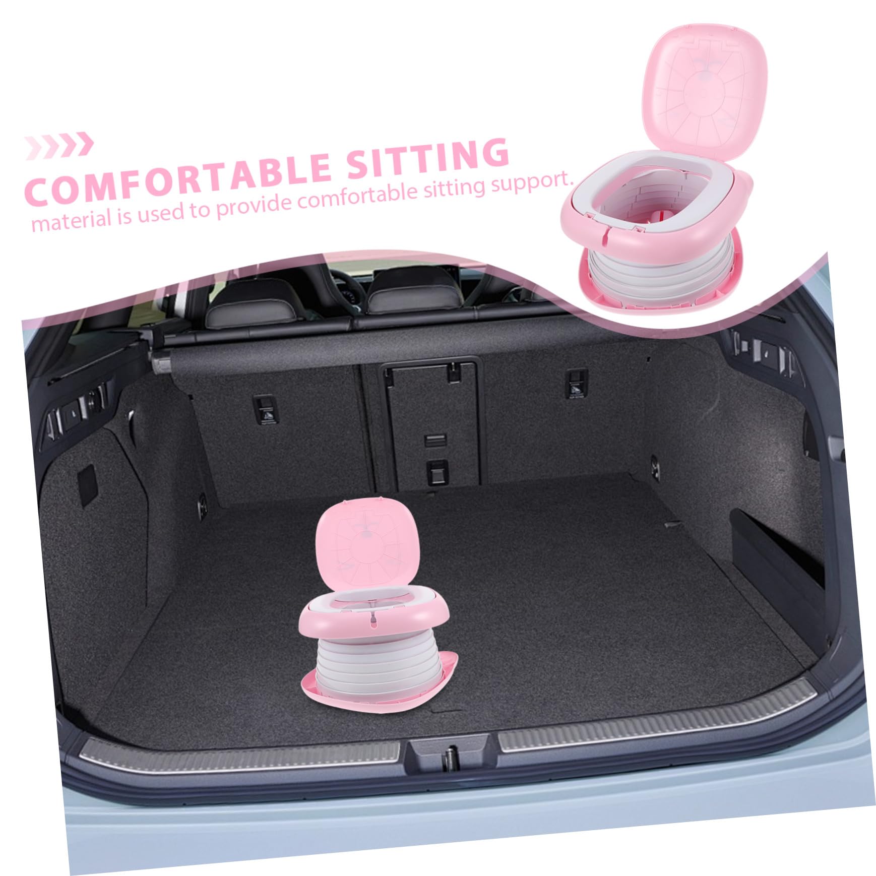 Faltbarer Tragbarer Toilettensitz Multifunktionales Reise Töpfchen für Kleinkinder Outdoor Camping Urinierhilfe Kompakt Leicht