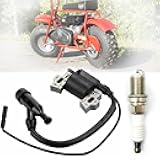 Chikia CT200U Mini Bike Ignition Coil Spark Plug Compatible with Coleman CT200U EX Predator 212cc 196cc 224cc Hon-da GX160 GX200 5.5 6.5 HP