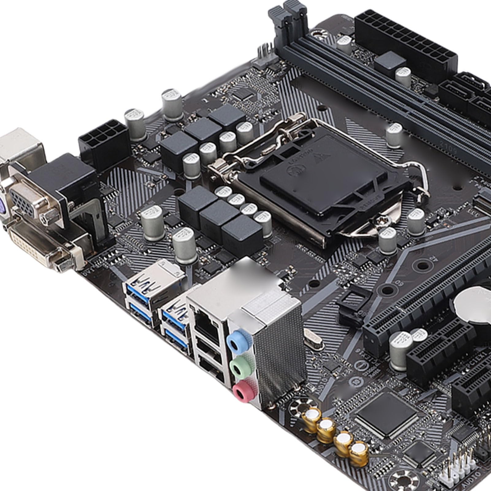 GOWENIC Scheda Madre B460M D2V Dual Channel DDR4 DIMM Slot PCI E 3.0 Scheda Madre del Computer per I9 I7 I5 I3 CPU di Decima Generazione + Aggiornamento Memoria XMP per Desktop