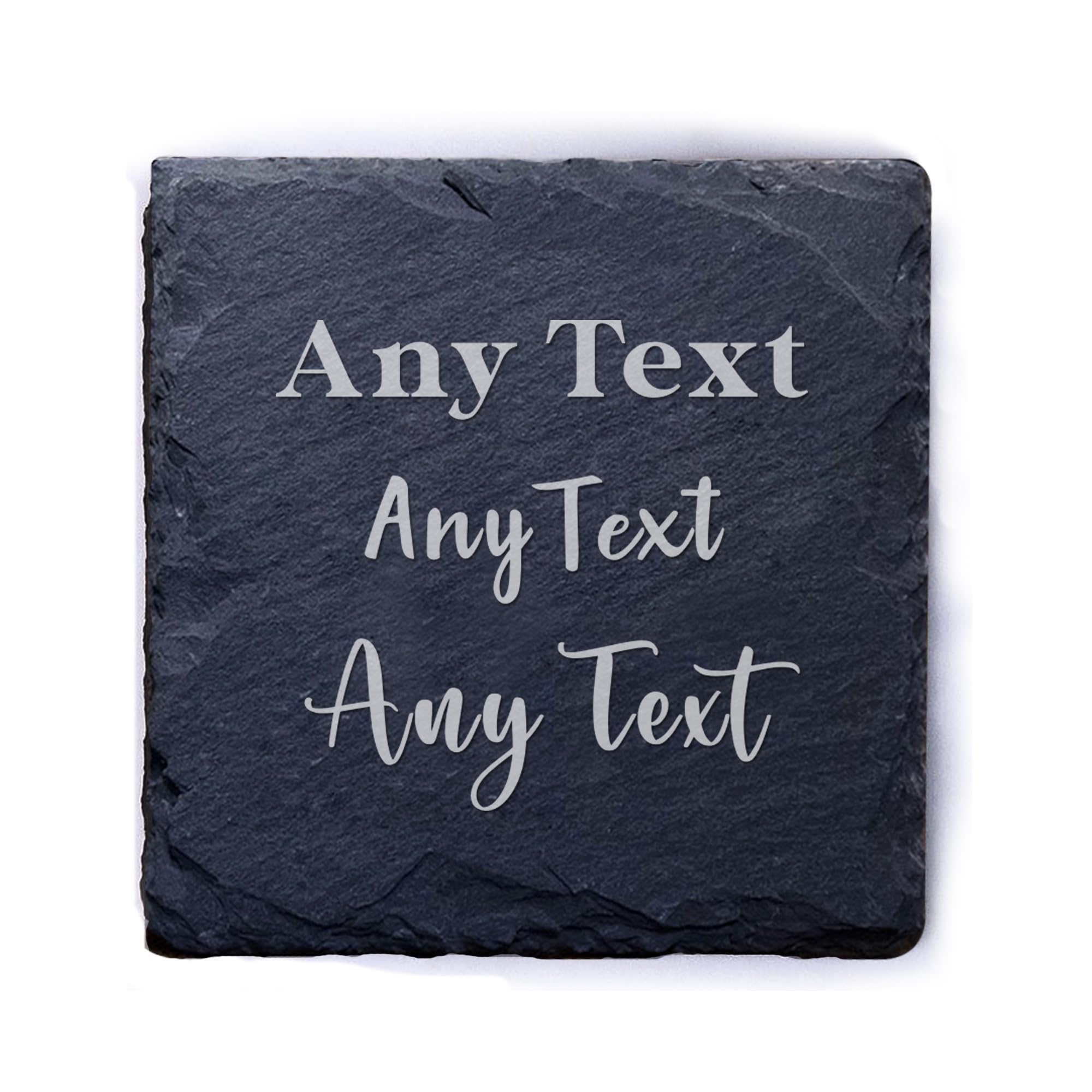 Personalised Thank You Teacher Gift, Custom Slate Coasters, Thank You Coaster Best Teacher Gifts for Women Men Teaching Assistant End of Term Gifts(Design 1)