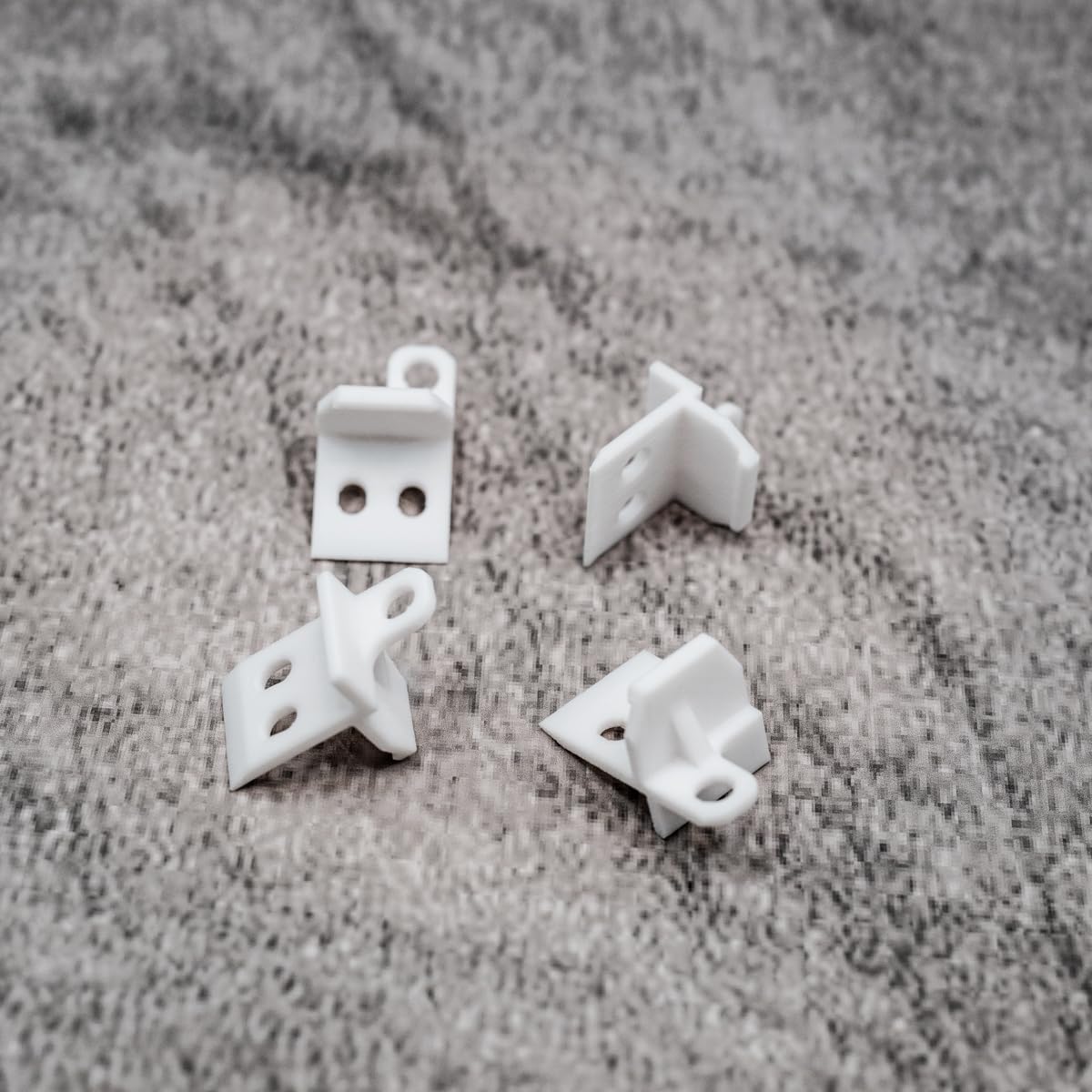 Repuesto de fijación para barra de tracción, 4 unidades, color blanco, compatible con IKEA KVARTAL pieza de repuesto para barra de tracción, riel de cortina (blanco)