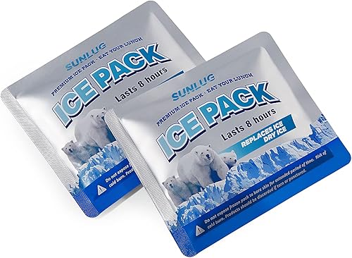 Bolsas de hielo reutilizables para enfriadores, paquetes de congelador de larga duración para bolsas de refrigerador, bolsas de almuerzo, mochilas