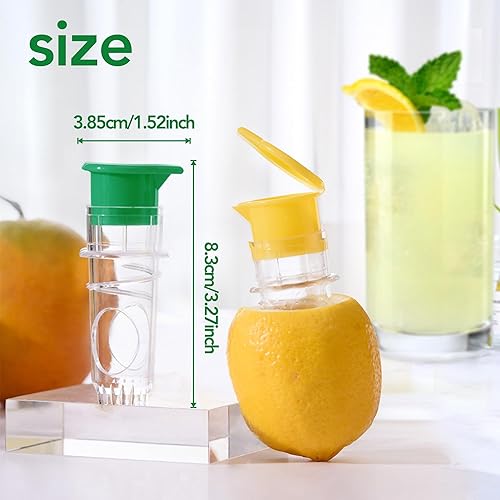 Miniatura 6 de Exprimidor de limón, 2025 nuevo exprimidor de limón manual con filtro integrado, extractor portátil de cítricos naranja para cócteles, bebidas