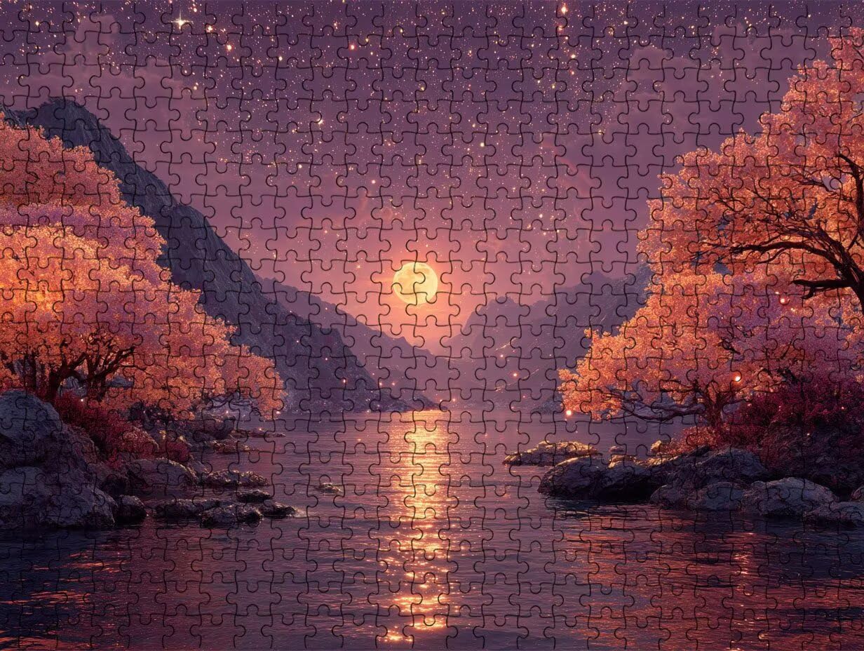 Puzzle dla dorosłych 3000, gwiaździste niebo, fantasy, 3000 elementów, dla dorosłych, klasyczne gry edukacyjne, gry i zajęcia rodzinne, do dekoracji ścian domu, pomysł na prezent R0KH-894