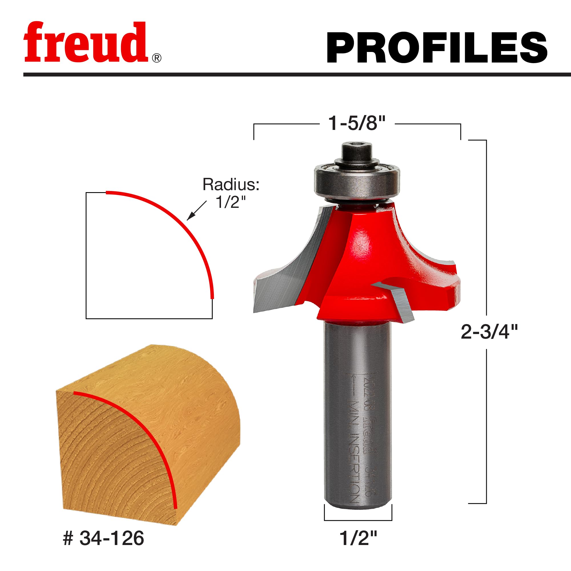 Freud Rounding Over Bit - Flawless Finish -3