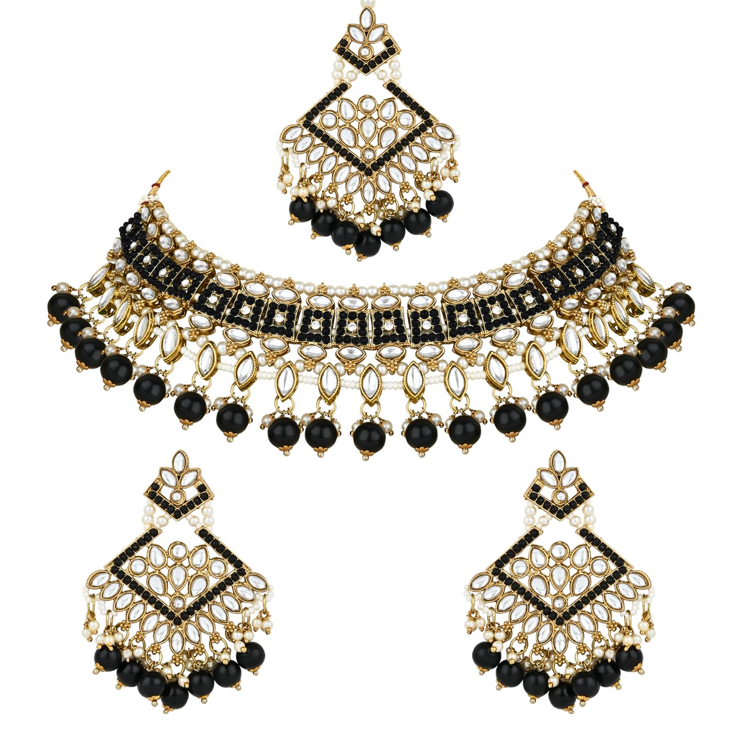 See full amazon price history chart for I Jewels Gold Plated Traditional Kundan Pearl Drop Choker Necklace Jewellery & Dangle Earrings Set For Women/Girls (K7273B) I Jewels Gold Plated Traditional Kundan Pearl Drop Choker Necklace Jewellery & Dangle Earrings Set For Women/Girls (K7273B) (B0CS9JNQHT) Amazon Price History, Amazon Price Tracker