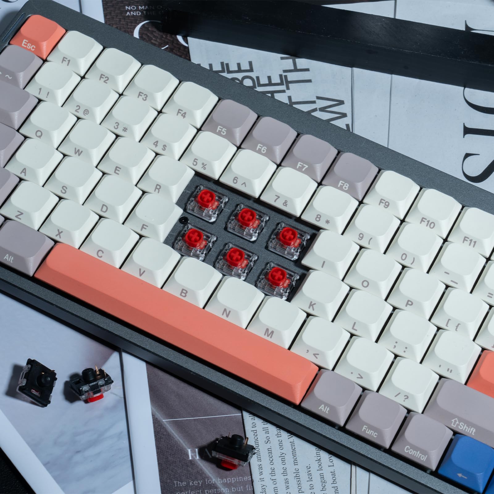 Amazon.co.jp: GATERON KS-33 ロープロファイル レッド サイレント 2.0