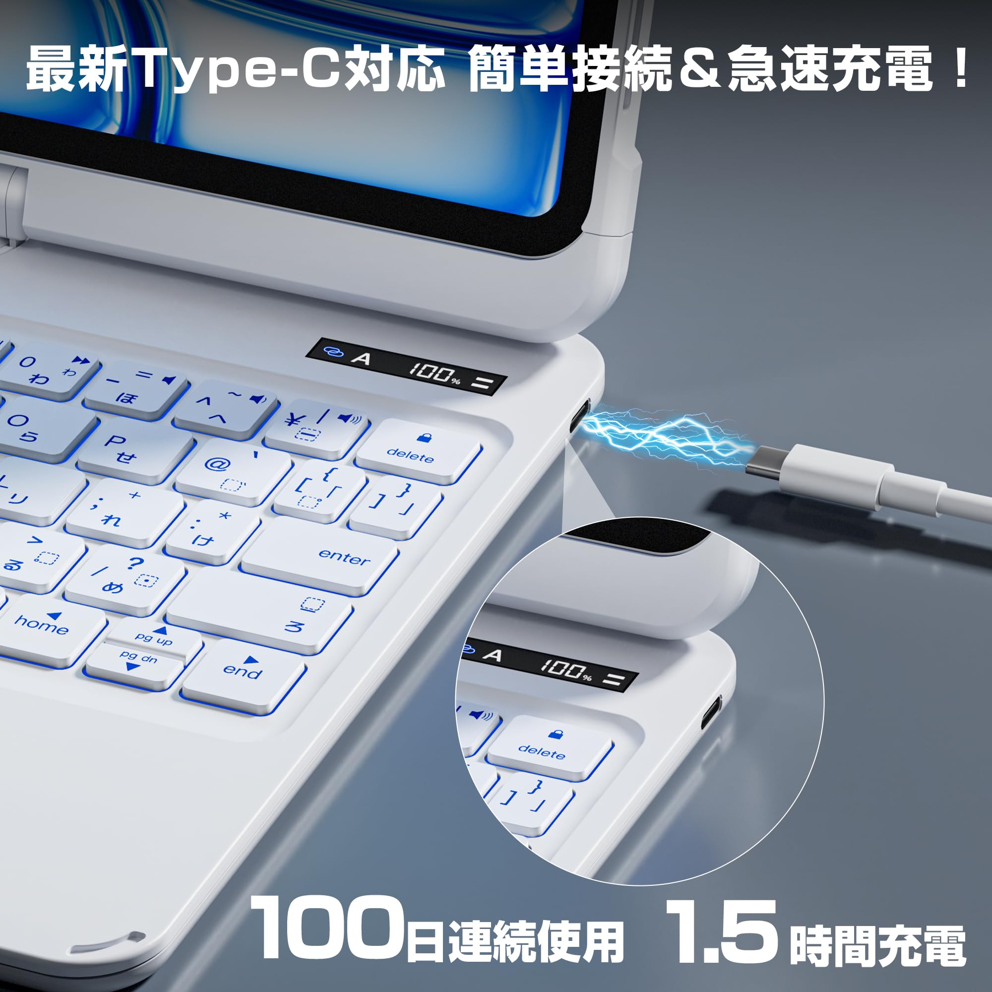 Amazon.co.jp: Sencela iPad用キーボード付きケース iPadPro 第1/2/3/4