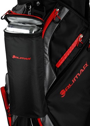 Miniatura 4 de Orlimar CRX Cooler - Bolsas para carrito de golf con bolsa térmica suave extraíble aislada, parte superior divisora de 15 vías, tapete de putter