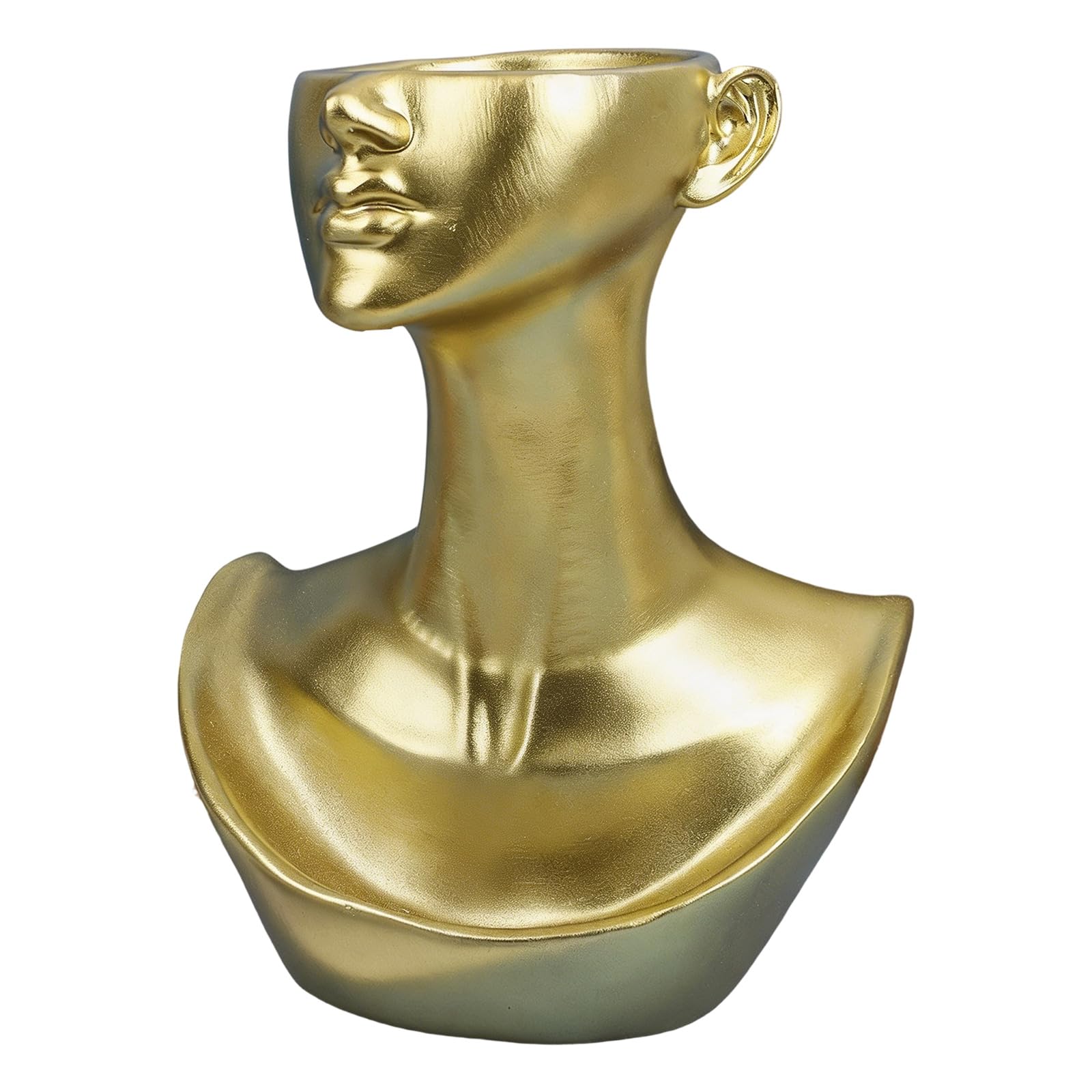 SXRQ Stylish Resin Bust Model for Presenting Necklaces Earrings Mannequin Head Display Stand for Chains Pendants Jewelry Display Model