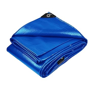 Xillion 250 GSM Heavy Duty Tarpaulin Extra Strong, Strengthen Eyelets, UV Resistant, 100% Waterproof, Cross Laminated Tarpaulin tirapaal Tharpai Thadika Tadpatri Thadika (24 x 12 FT, Silver)