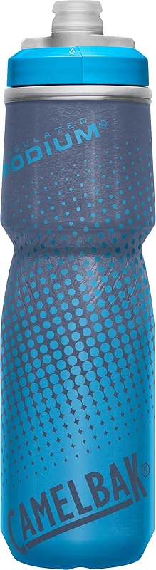 CamelBak Podium Chill Botella de agua para exteriores, 24 oz, punto azul