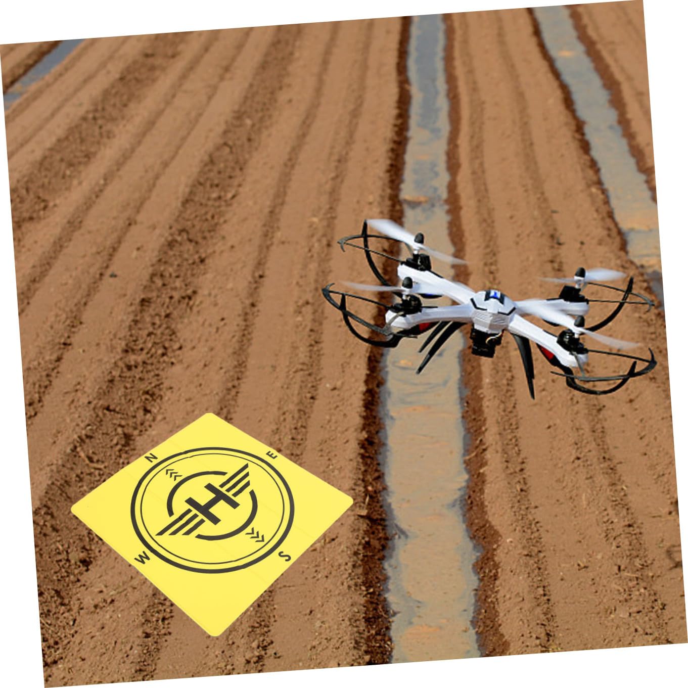 UPKOCH Doppelseitige Faltbare Drohnen-landematte Aus Strapazierfähigem Material, Windstabil Und Leicht, Kompatibel Mit Air 3, Ideal Für Outdoor-Landing Auf Unebenem Gelände Und Sand