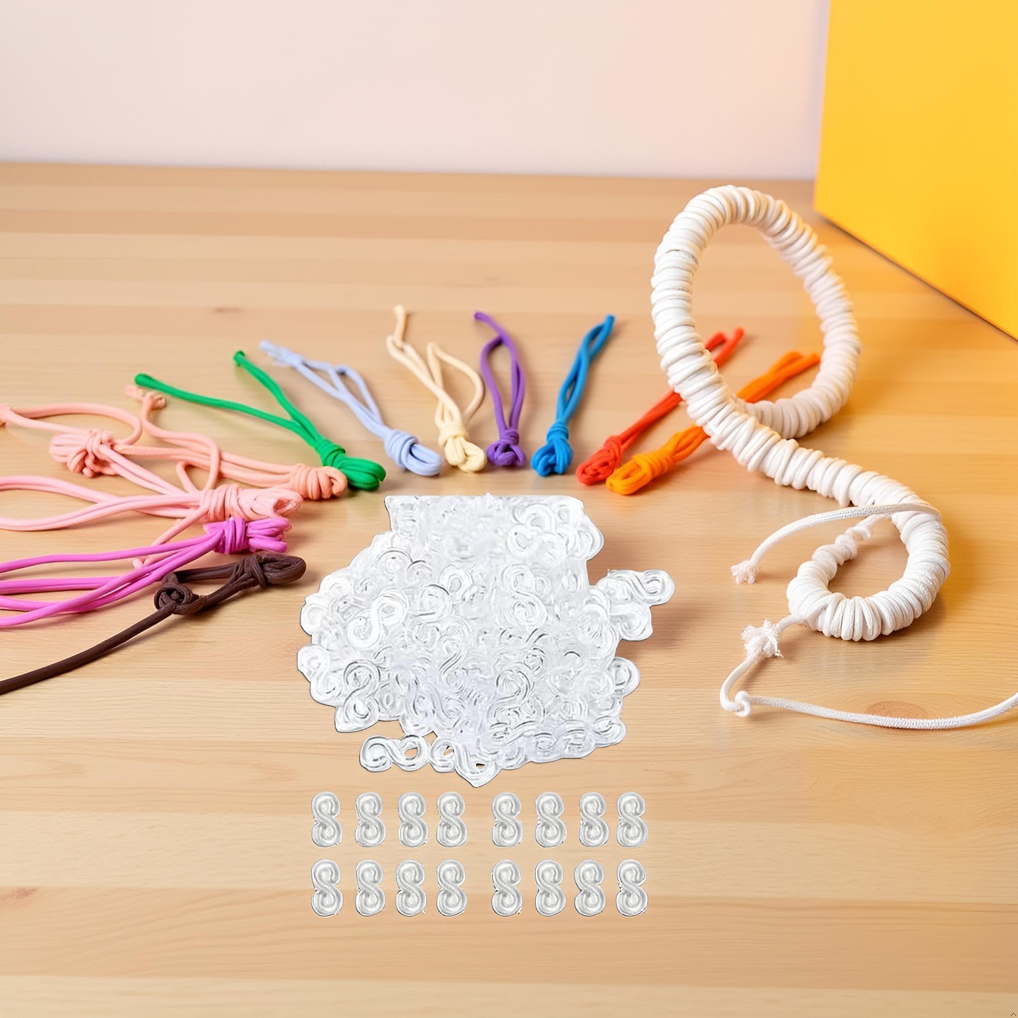 Rainbow Loom C Clips 1000 Pcs Loom Bracelet Hooks Clear Rubber