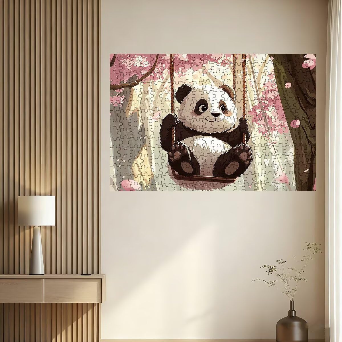 Puzzle 1500 sztuk Panda, słodkie puzzle, puzzle 1500 dorosłych, puzzle dla dorosłych z pudełkiem prezentowym, wyzwanie drewniane puzzle dla całej rodziny, oryginalne prezenty dla kobiet dekoracja