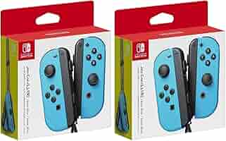 2 Pack Nintendo Switch - Joy-Con - Neon Blue - (Left/Right