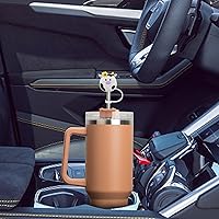 Vista 6 de Stanley Cup - Tapa de popote para vasos Stanley Cup de 30 onzas y 40 onzas – Fundas de paja de vaca de 0.394 pulgadas, cubiertas de paja
