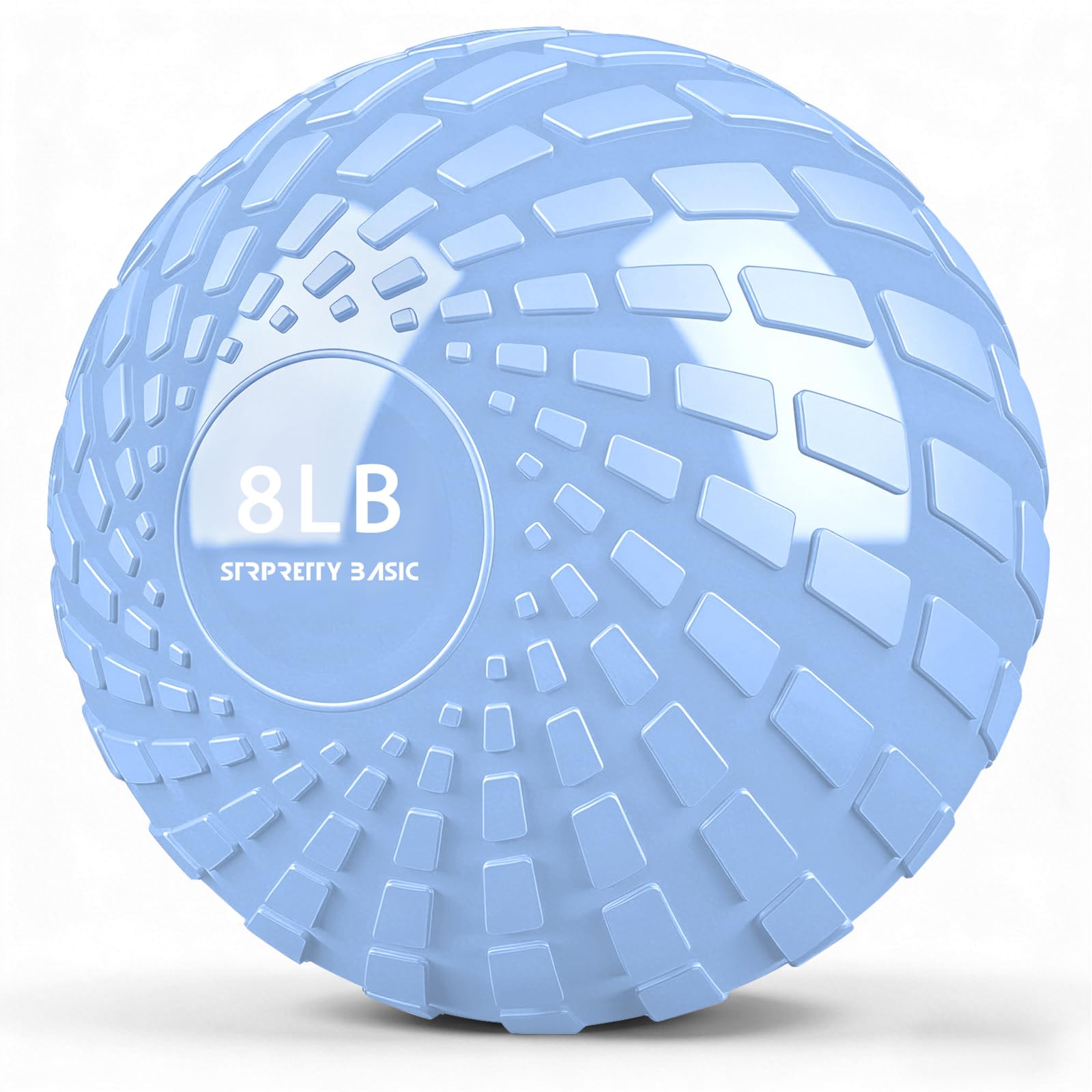 Palla da medicina da 3,6 kg, per esercizi di fitness e allenamento con pesi, colore: blu