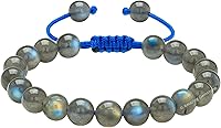 Vista 198 de Amazing Gemstone Crystal Bracelet for Women Men's Gifts - Protection Healing Crystal Bracelet - 8mm Gemstone Beaded Adjustable Bracelet Pulseras