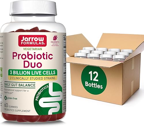 Jarrow Formulas - Suplemento dietético probiótico Duo para apoyo digestivo y salud inmunológica - 3 mil millones de UFC - 2 cepas probióticas