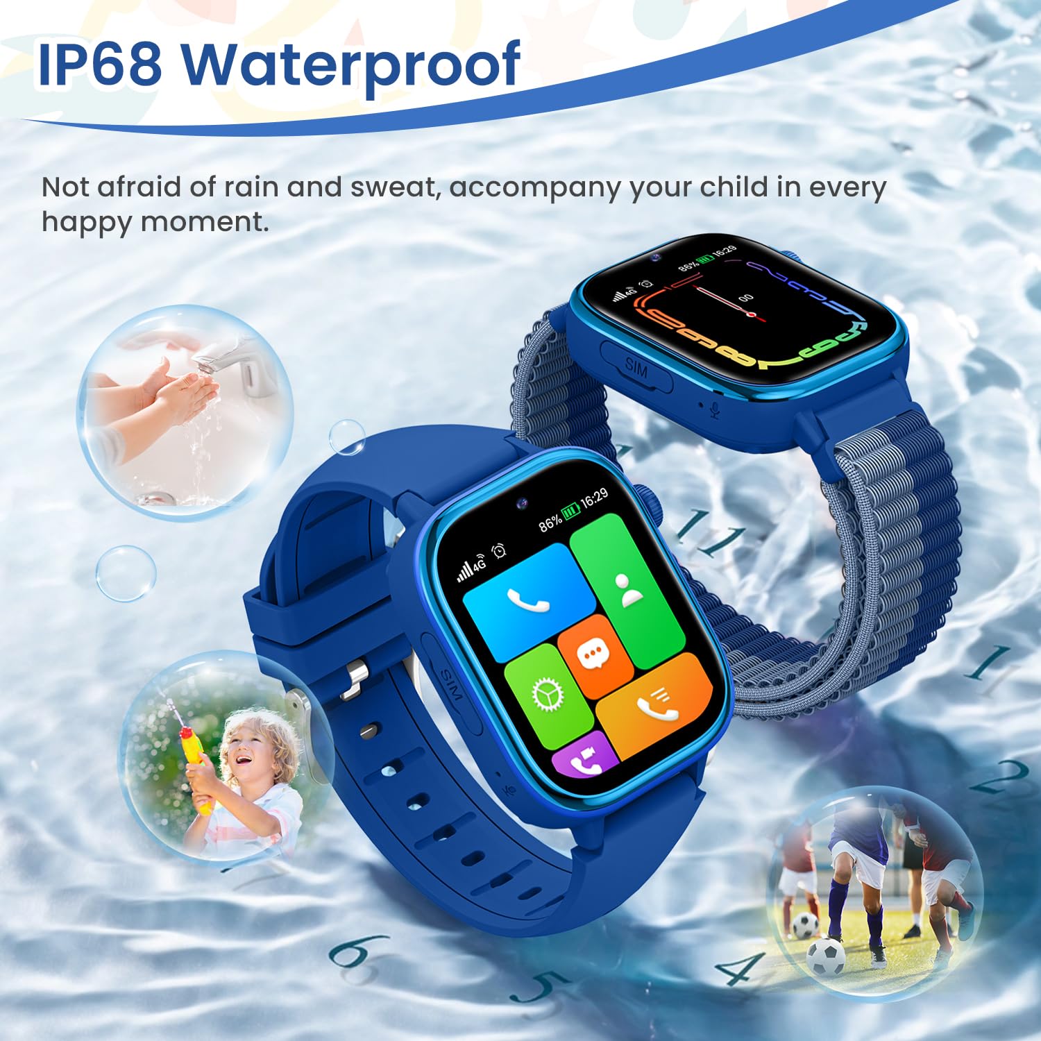 Orologio Bambina HENGTO Orologio Fitness Tracker Per Bambini