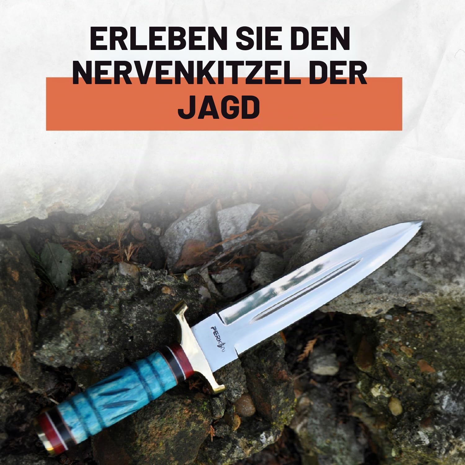 Perkin Jagdmesser mit Scheide