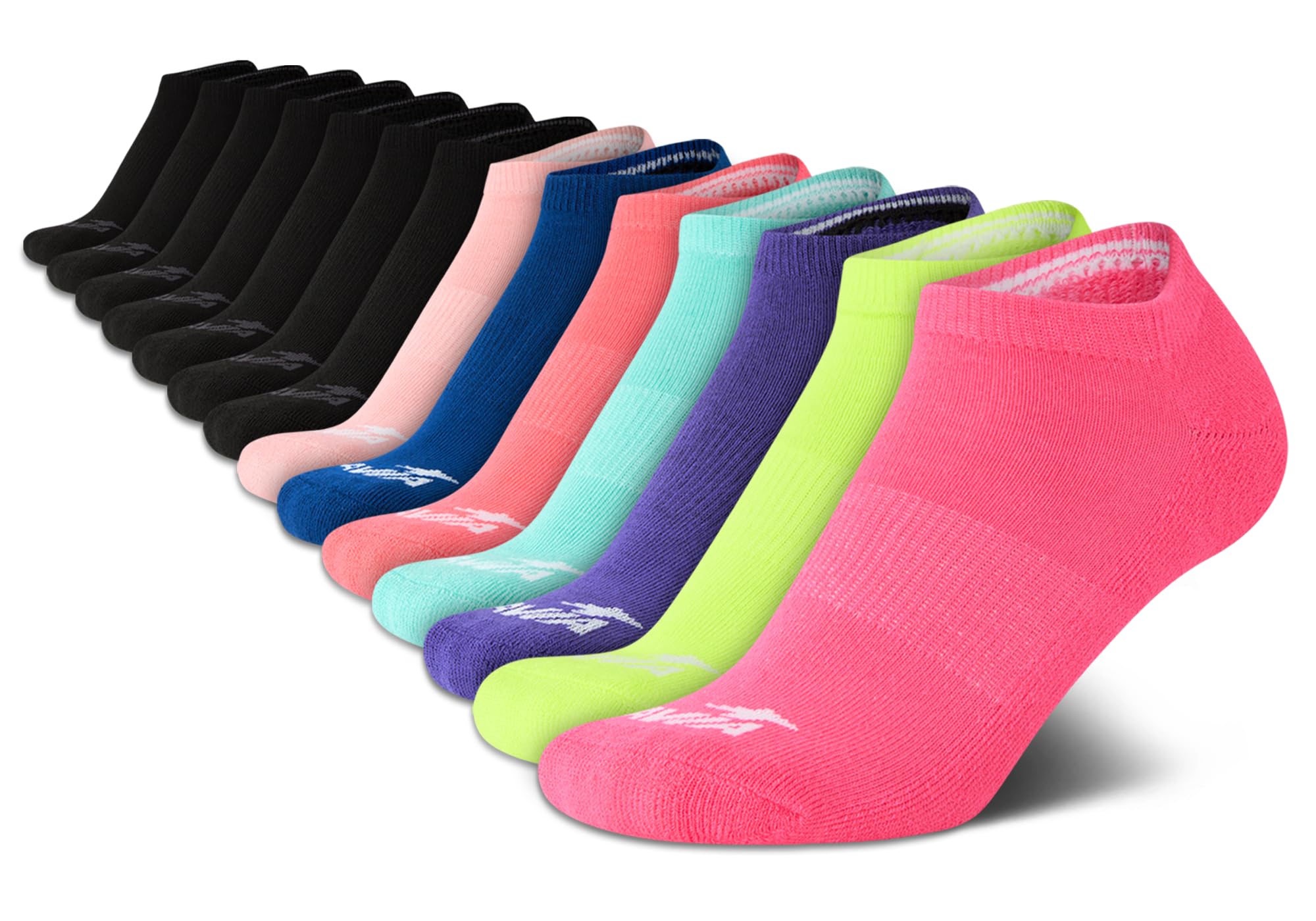 Avia Women's Socks 14 Pack Cushion Athletic Low Cut No Show Socks Ankle  Socks for Women (Shoe Size: 4-9, Extended 9-12)