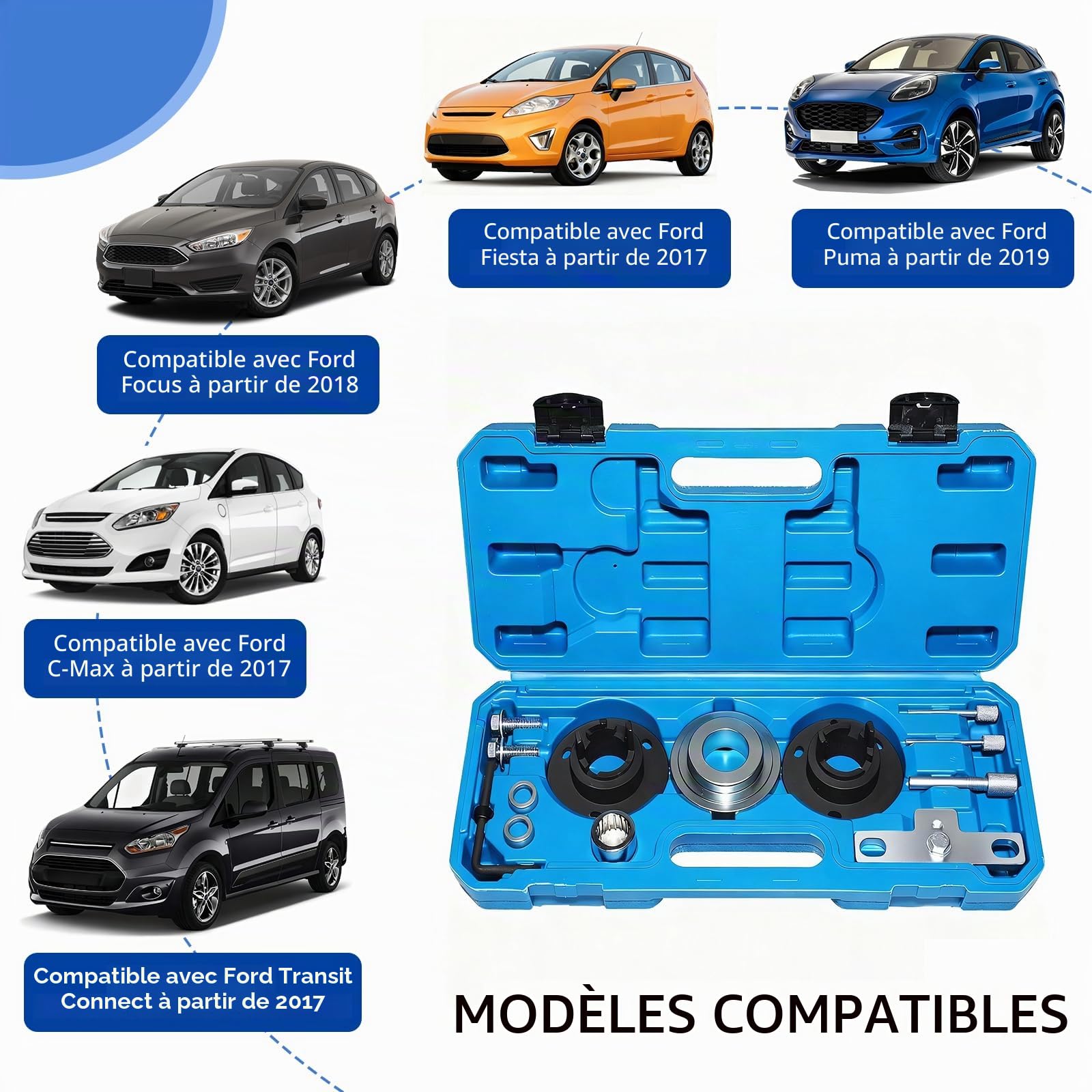 Kit Calage Distribution Compatible avec Ford 1.0L Ecoboost