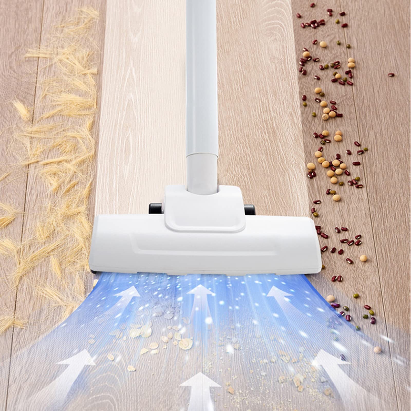 Odkurzacz ręczny 600 W Mocny odkurzacz z przyssawką Bezprzewodowy Lekki ręczny odkurzacz do dywanów, przenośny odkurzacz do popiołu do samochodu domowego, biały