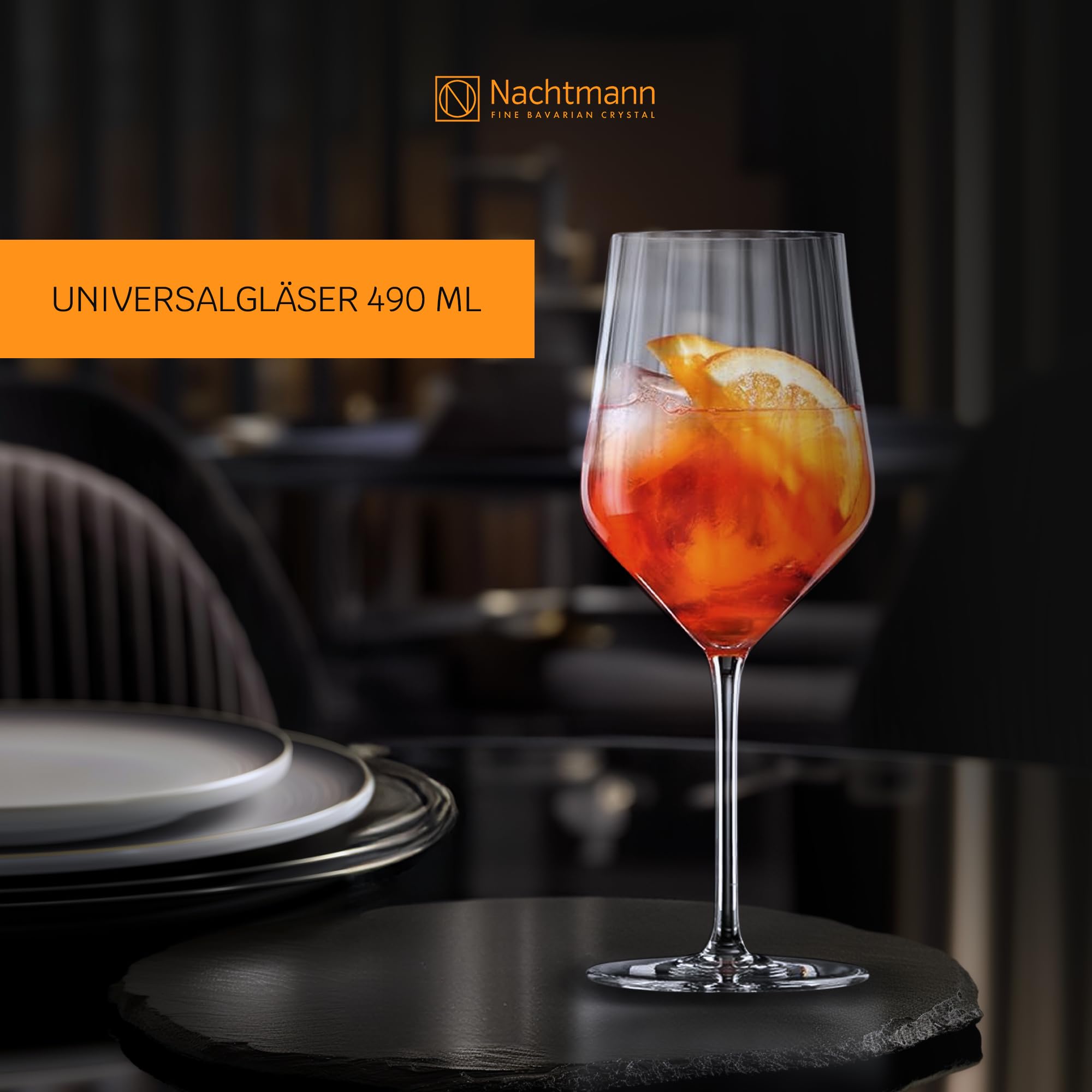 Nachtmann Aperitivo 105600, zestaw 2 szklanek do koktajli, 640 ml, szklanki do koktajli ze szk?a kryszta?owego, nadaj? si? do mycia w zmywarce