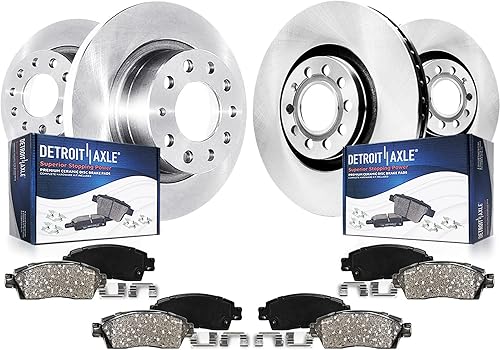 Miniatura 16 de Detroit Axle - Kit de freno para Mazda 3 06-13 2009 2010 2012-2013 Mazda 3 Sport, rotores de freno de disco pastillas de freno de cerámica 2006 2007