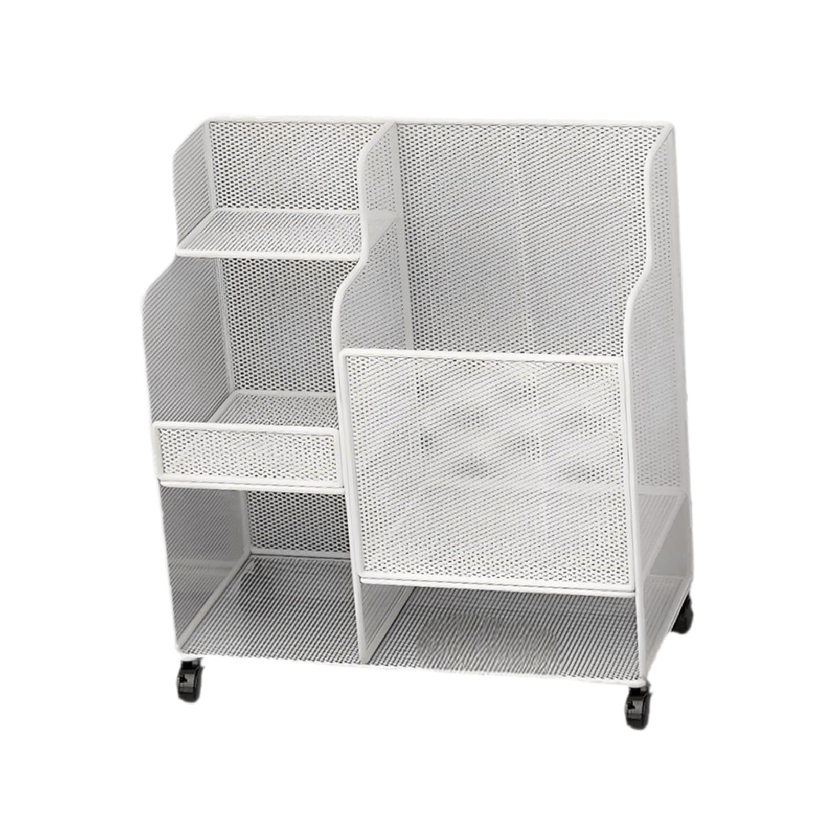 VELURA Sports Equipment Organizer with Wheels for Foam Roller Tennis Rackets White|1 Yoga Mat Storage Rack with Wheels|Weight Storage| Fitness Running & Yoga |Sporting Goods-image-9