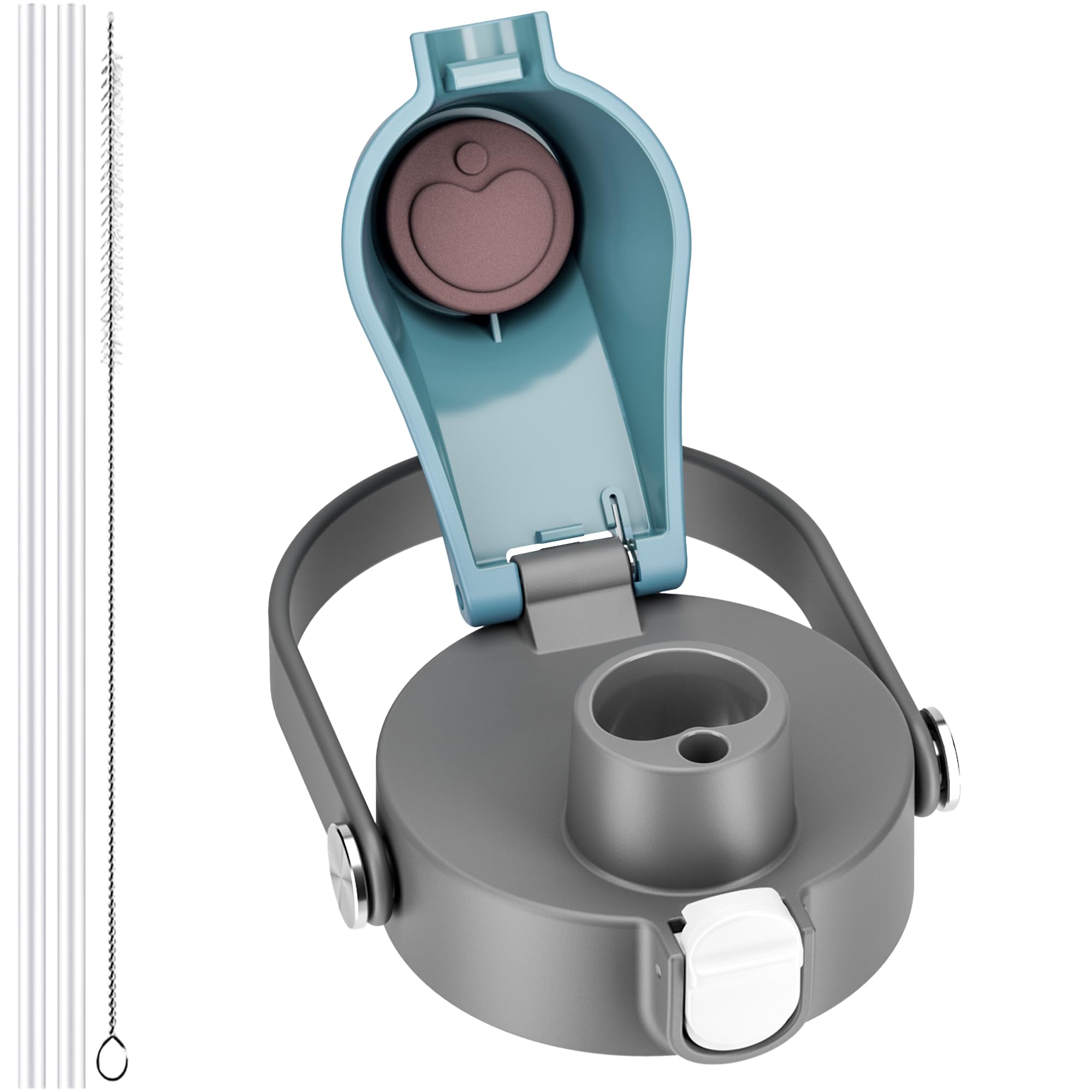 2 IN 1 Lid for Owala Freesip Cups, Replacement Lid for Owala 16oz 24oz 25oz 32oz 40oz, One Button Water Bottle Top Lid,BPA-Free Owala Accessories, Leak-Proof and Dishwasher Safe