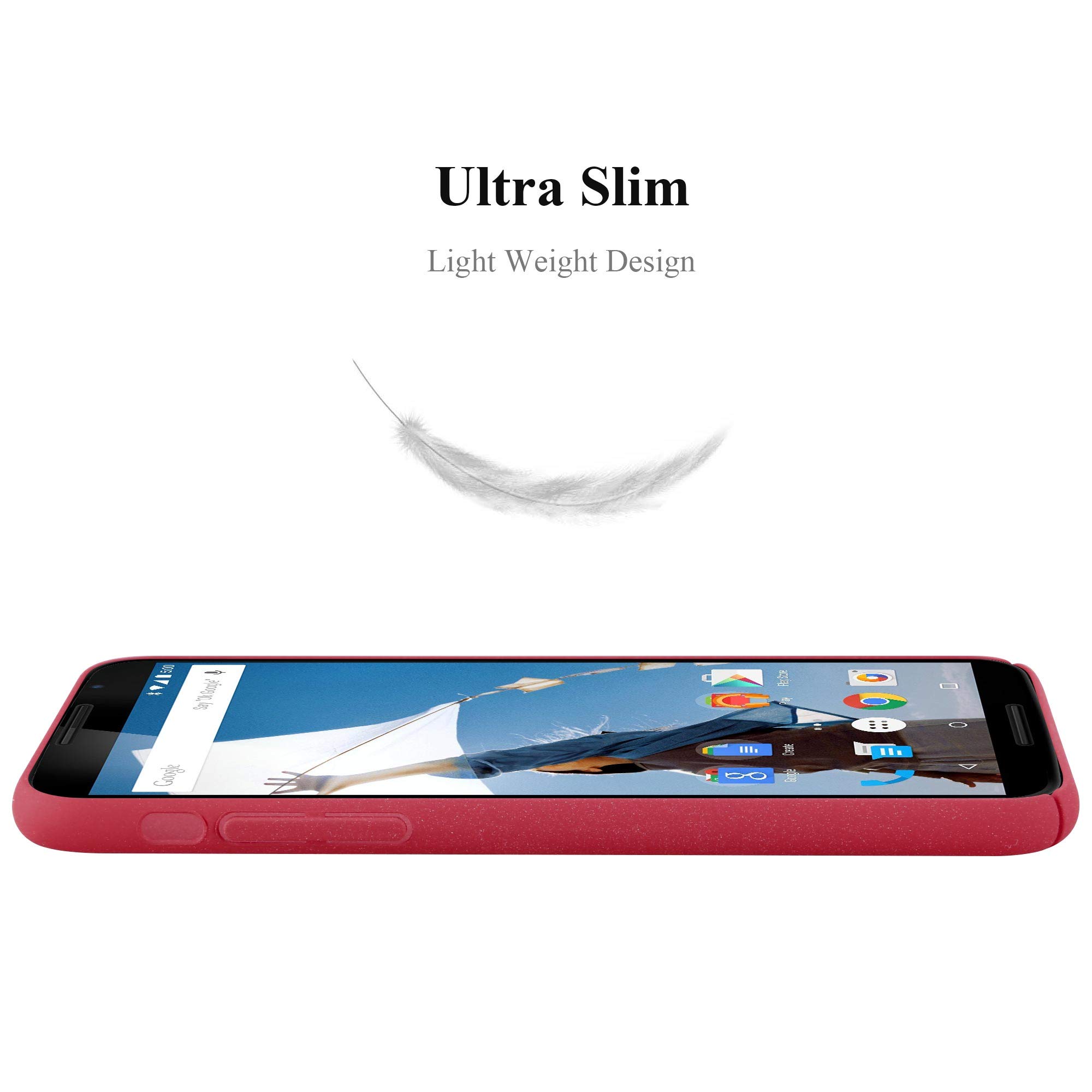 Cadorabo Custodia Rigida Sottile Per Motorola Nexus 6 – Colore Frosty Verde, Antiurto