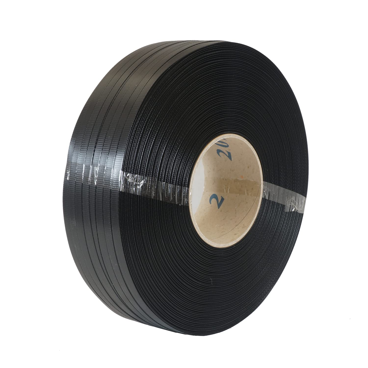 Cinta de fleje de polipropileno PP 13 mm x 0,8 mm 150 mm 1200 m Negro