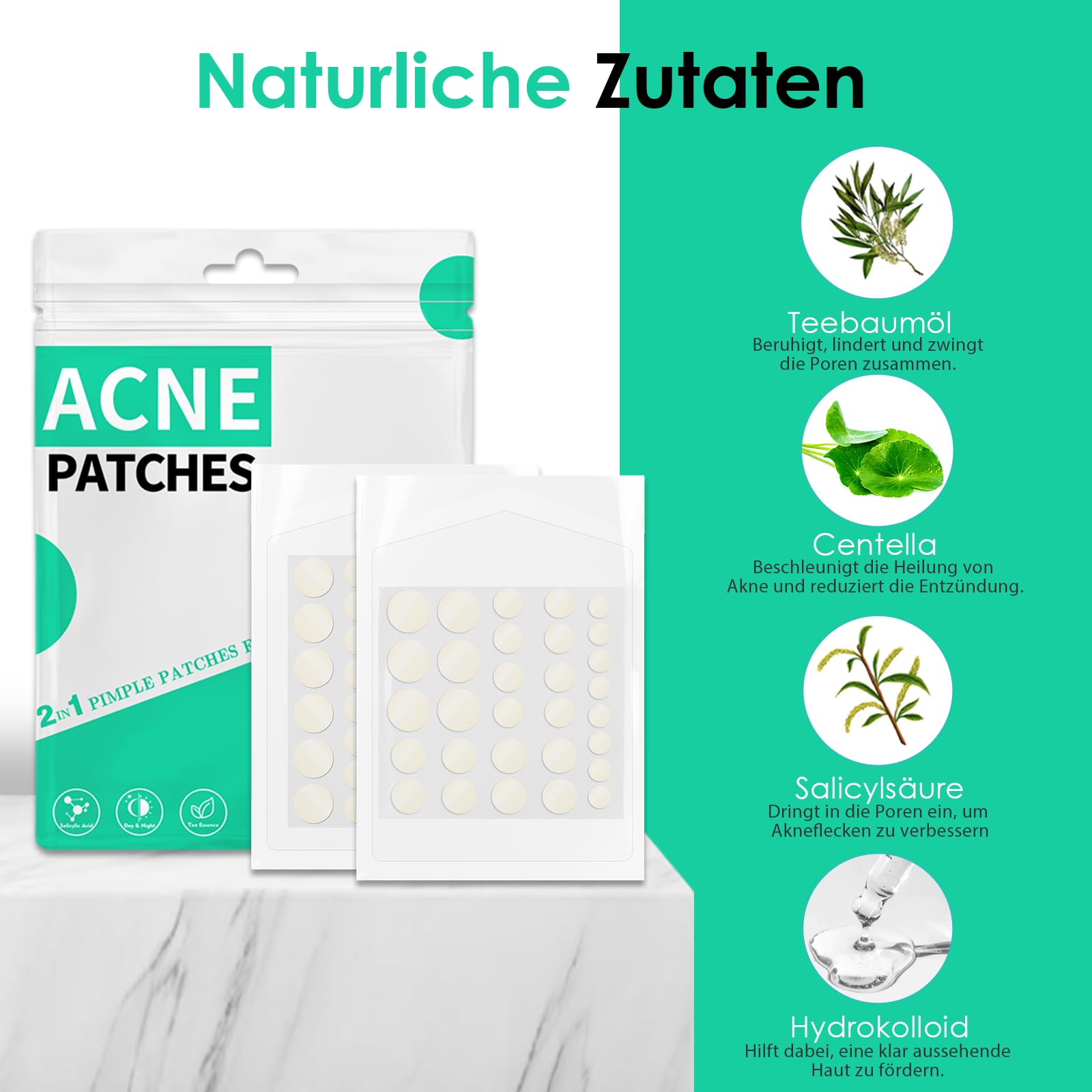 300 PCS Pimple Patches Spot Patches Acne Treatment Absorbing Cover Invisible Blemish Cover Spot Sticker for Fast Acting Skincare - Image 3