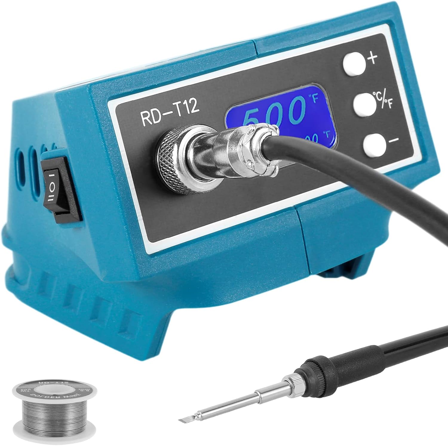 Cordless Soldering Station 72W LCD Digital Display Soldering Iron