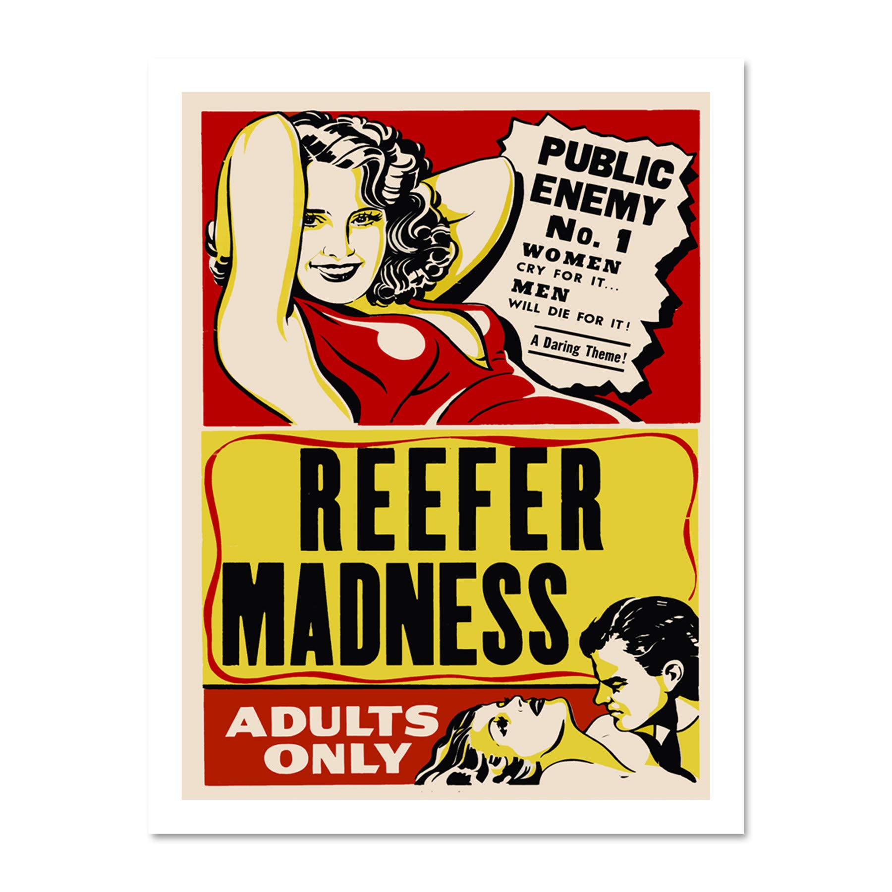 Reefer Madness Vintage Movie Advertising Large Framed Art Print Poster Wall Decor 18x24 inch