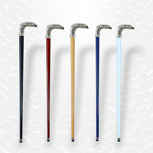 Miniatura 4 de Cavagnini Italia - Bastón Italia Elige texto de longitud de color para grabar, madera, metal, artesanos italianos, águila