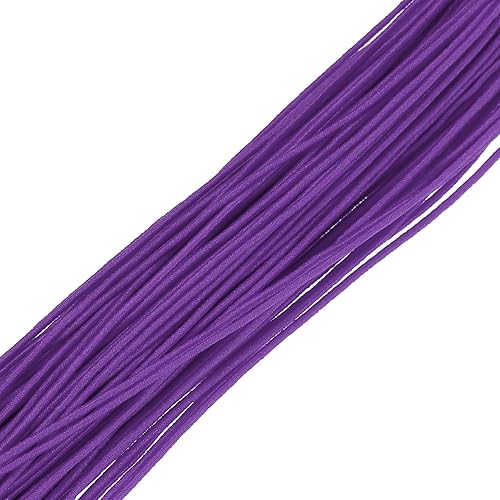 Vista 594 de PATIKIL Cuerda elástica elástica de 1/8 pulgadas, 11 yardas (0.118 in x 32.8 ft), color verde militar para manualidades, correas de gancho