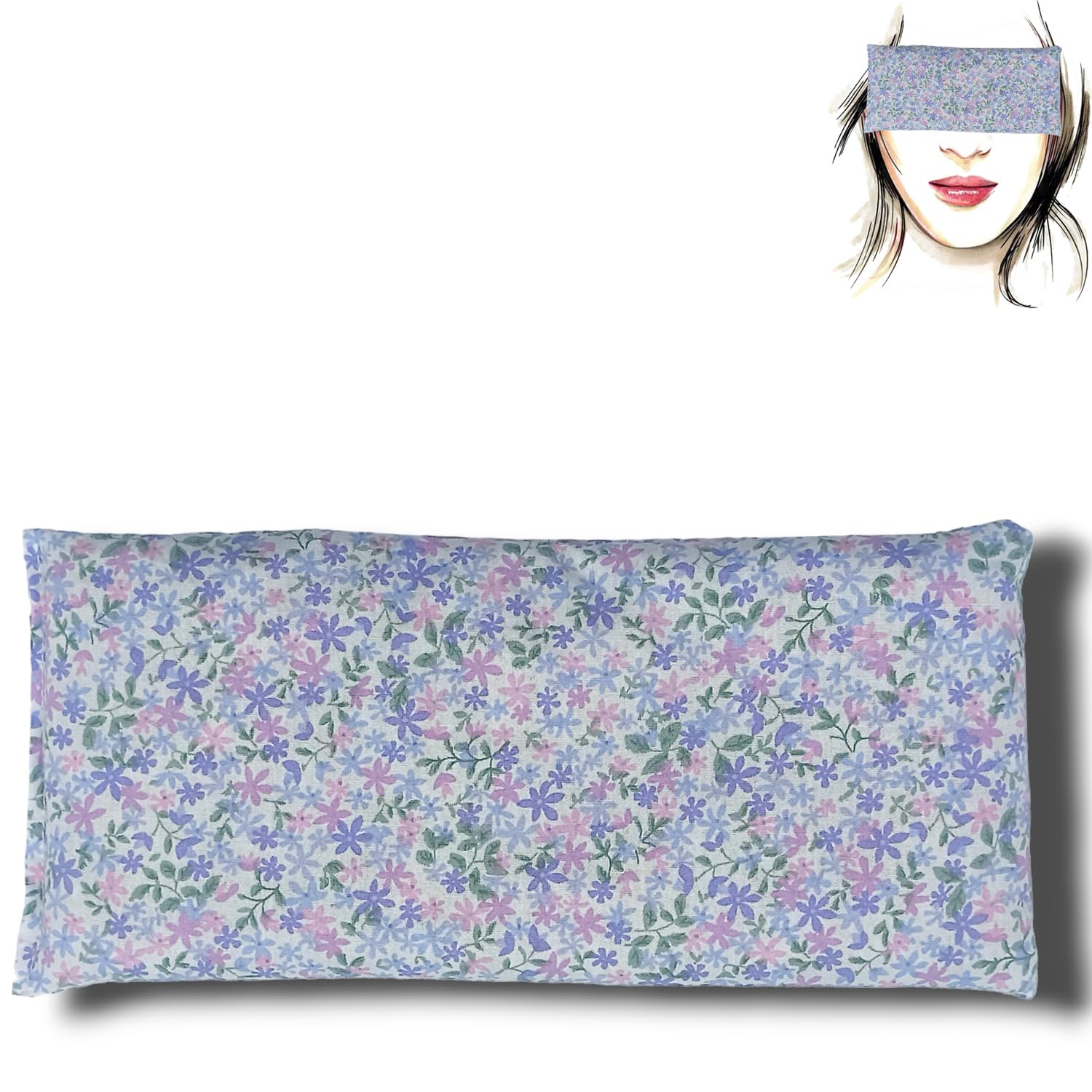 Coussins pour les yeux "Pack 3 - Lila's 2024 new" - Graines de Lavande et de riz - Yoga, méditation, relaxation, reposer des yeux